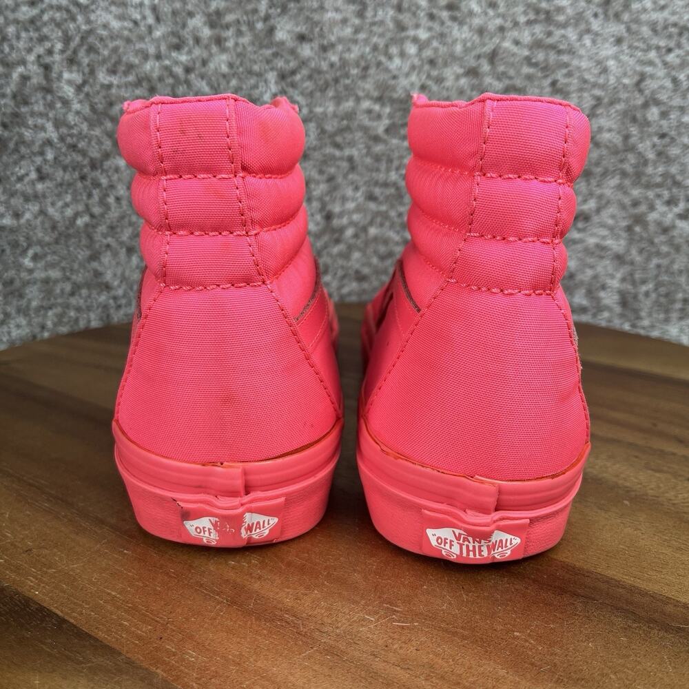 Vans Sk8-Hi Size Womens 6 / Mens 4.5 Hi Top NEON PINK Skate Shoes Sneakers - Picture 5 of 9